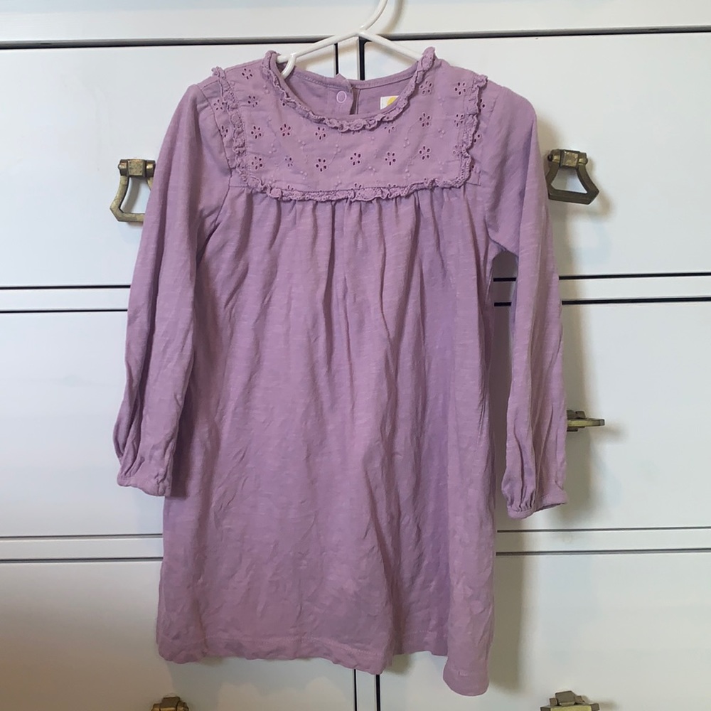 Boden cotton purple dress